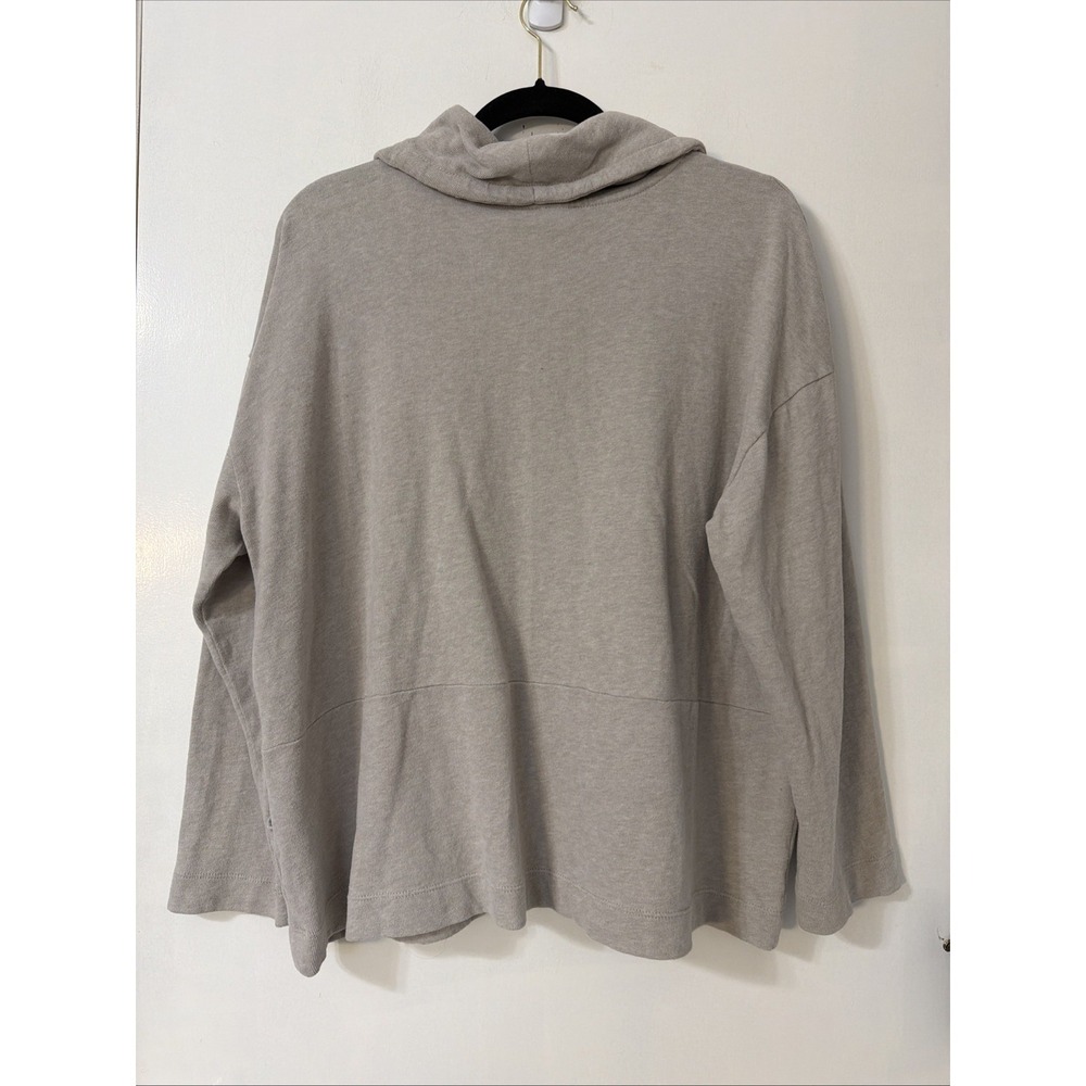 Pure Jill Women's XL P Beige‎ Cowl Neck Soft-touch  Cotton Terry Sweatshirt - Picture 3 of 6